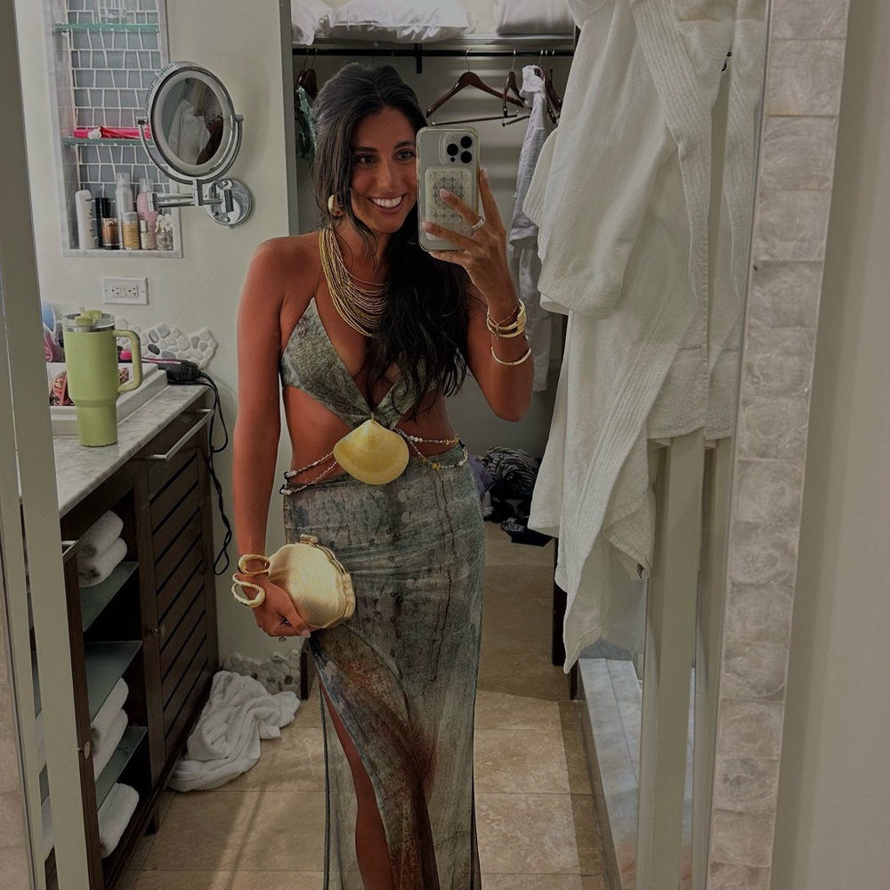 Jaded London Multi-Color Maxi Dress